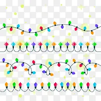 矢量可爱彩色灯光-空若网 矢量可爱彩色灯光-空若网
