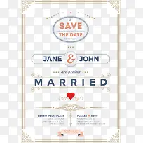 矢量红色爱心邀请函-空若网 矢量红色爱心邀请函-空若网