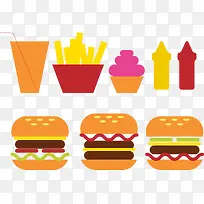 矢量手绘卡通套餐-空若网 矢量手绘卡通套餐-空若网