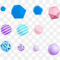多边形彩色球集合-空若网 多边形彩色球集合-空若网