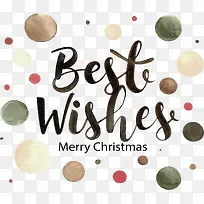 水彩波点美好节日祝福-空若网 水彩波点美好节日祝福-空若网