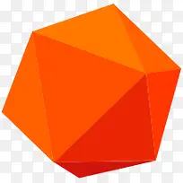 橙色卡通可爱六边形-空若网 橙色卡通可爱六边形-空若网