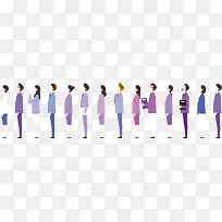 金融白领人物设计插画矢量图-空若网 金融白领人物设计插画矢量图-空若网