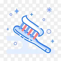 扁平化牙刷PNG下载-空若网 扁平化牙刷PNG下载-空若网