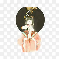 古风插画-空若网 古风插画-空若网