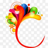 炫彩花纹圆环-空若网 炫彩花纹圆环-空若网