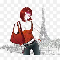 手绘美女-空若网 手绘美女-空若网