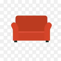 扁平化红色的沙发-空若网 扁平化红色的沙发-空若网