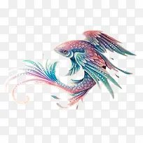 有翅膀的鱼卡通素材-空若网 有翅膀的鱼卡通素材-空若网