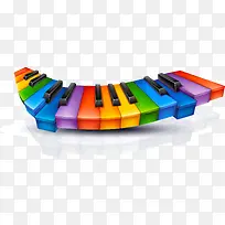 彩色钢琴键盘-空若网 彩色钢琴键盘-空若网