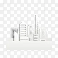 立体白色建筑群矢量素材-空若网 立体白色建筑群矢量素材-空若网