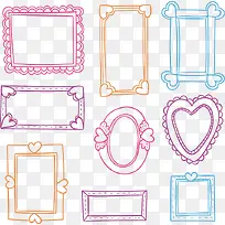 彩色边框矢量素材-空若网 彩色边框矢量素材-空若网
