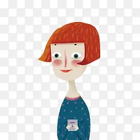 短发微笑女孩-空若网 短发微笑女孩-空若网