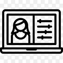 笔记本电脑图标-空若网 笔记本电脑图标-空若网