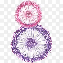 紫色线条花卉-空若网 紫色线条花卉-空若网