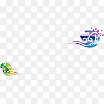 彩色祥云节日素材-空若网 彩色祥云节日素材-空若网