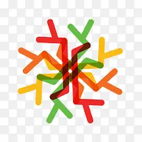 彩色雪花纹-空若网 彩色雪花纹-空若网