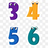 矢量数字3456-空若网 矢量数字3456-空若网