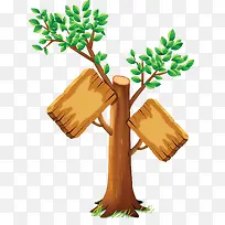 树木和标牌-空若网 树木和标牌-空若网