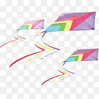 卡通手绘风筝效果多彩-空若网 卡通手绘风筝效果多彩-空若网