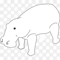 动物画夹艺术-河马-空若网 动物画夹艺术-河马-空若网