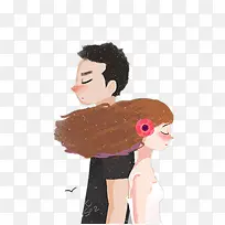 插画男女-空若网 插画男女-空若网