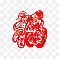 红色喜庆玻璃贴福字素材-空若网 红色喜庆玻璃贴福字素材-空若网