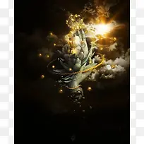 婴尊佛变创意插画-空若网 婴尊佛变创意插画-空若网