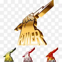 金色立体促销标签-空若网 金色立体促销标签-空若网