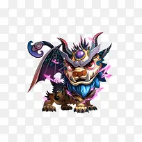 卡通带翅膀龙王-空若网 卡通带翅膀龙王-空若网