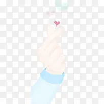 可爱卡通手绘传递爱心-空若网 可爱卡通手绘传递爱心-空若网