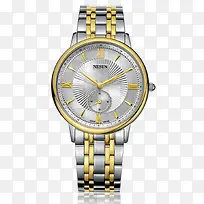 尼尚情侣款白金色手表-空若网 尼尚情侣款白金色手表-空若网