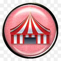 红色帐篷圆形按钮-空若网 红色帐篷圆形按钮-空若网