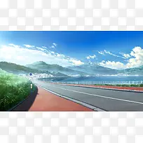 高清摄影风格高速公路蓝天白云-空若网 高清摄影风格高速公路蓝天白云-空若网