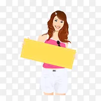 矢量白色短裤时尚女子-空若网 矢量白色短裤时尚女子-空若网