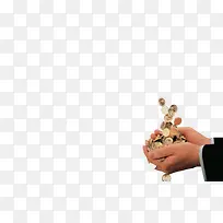 手捧金币-空若网 手捧金币-空若网