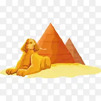 埃及狗雕塑矢量-空若网 埃及狗雕塑矢量-空若网