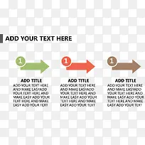 彩色箭头递进关系图-空若网 彩色箭头递进关系图-空若网