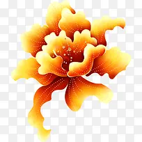 金色花卉创意插画-空若网 金色花卉创意插画-空若网