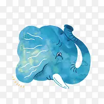 卡通大象脑袋-空若网 卡通大象脑袋-空若网