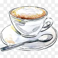 手绘咖啡杯-空若网 手绘咖啡杯-空若网
