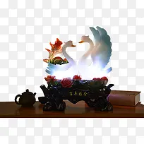 天鹅爱情摆件七夕-空若网 天鹅爱情摆件七夕-空若网