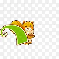 卡通草和松鼠-空若网 卡通草和松鼠-空若网