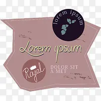 卡通手绘不规则多边形标签-空若网 卡通手绘不规则多边形标签-空若网