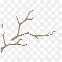 冬天的树枝矢量图-空若网 冬天的树枝矢量图-空若网
