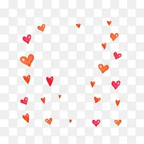 手绘爱心漂浮-空若网 手绘爱心漂浮-空若网