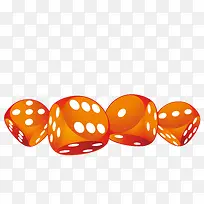 橙色色子矢量图-空若网 橙色色子矢量图-空若网