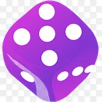 紫色创意手绘色子-空若网 紫色创意手绘色子-空若网
