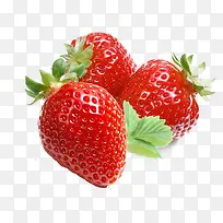 三颗草莓水果-空若网 三颗草莓水果-空若网