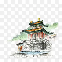 水彩建筑-空若网 水彩建筑-空若网